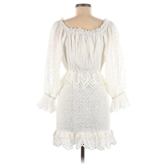 NEW SPELL & THE GYPSY COLLECTIVE Spell
Daisy Chain Ruched Mini Dress White Polka - Picture 11 of 14
